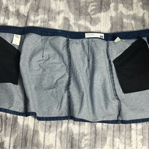 RAG & BONE Blue Racer Miniskirt Size 29 - Picture 10 of 10